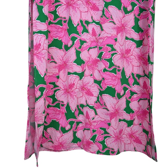 Lilly Pulitzer Women's 12 Elliotta Maxi Shift Dress in Pink Floral NEW - Picture 6 of 10